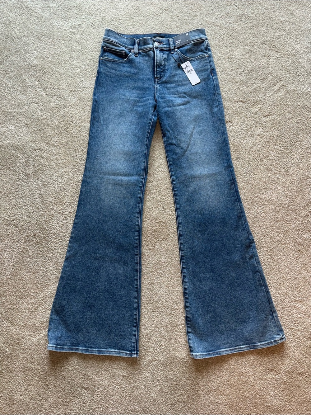 Express Women's Blue Flare Jeans